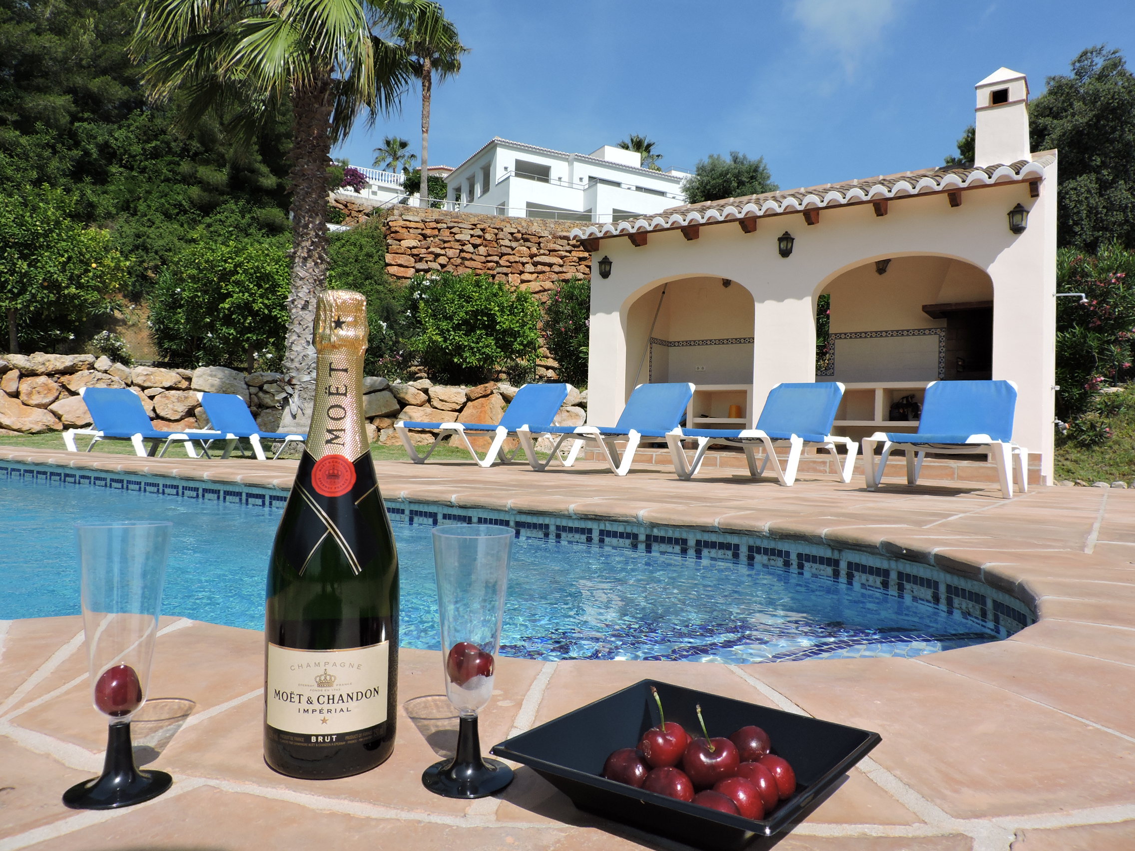 MOËT, CEREZAS & VISIT VILLA